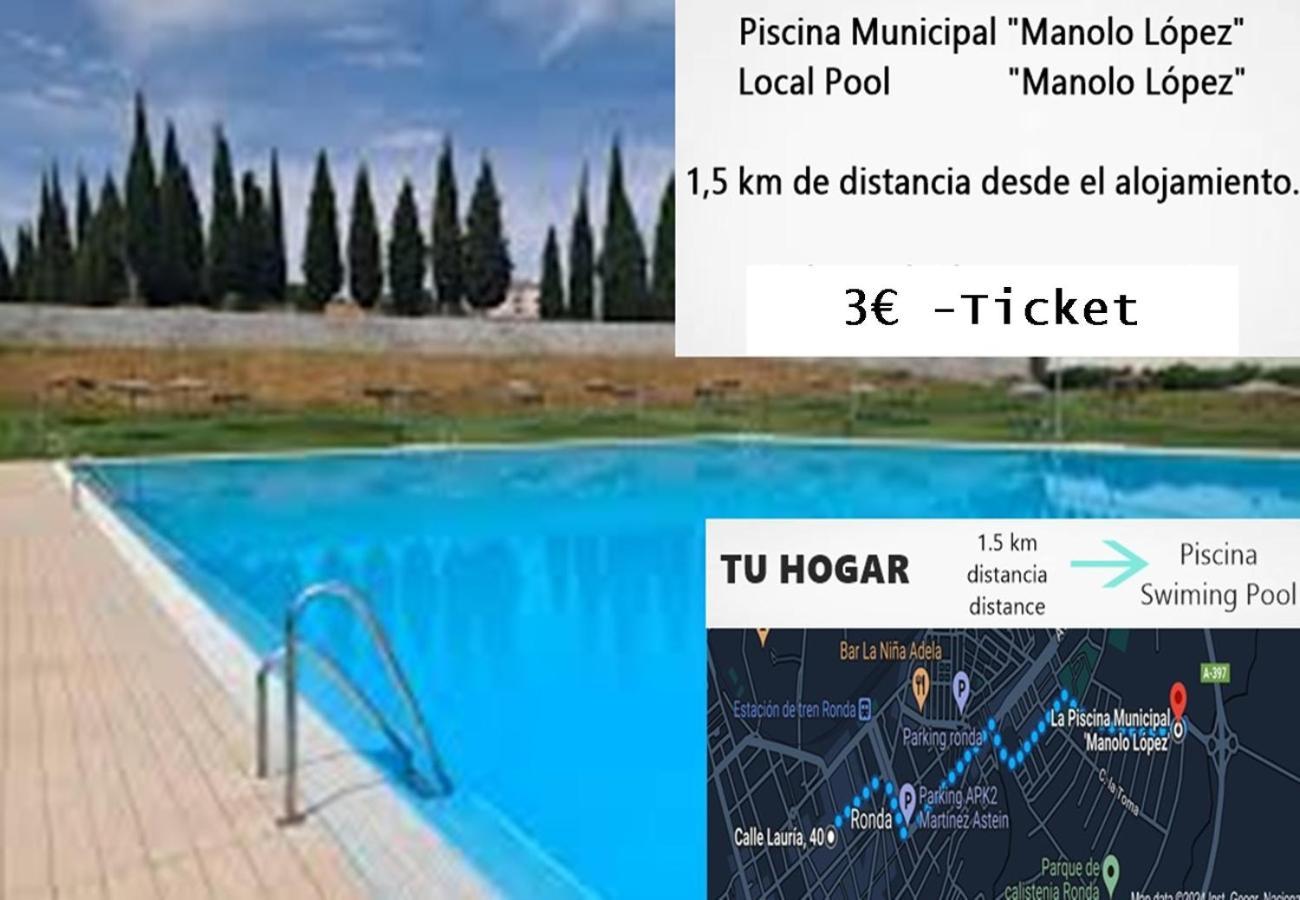 Tu Hogar Desayuno, Parking Y Piscina Incluidos Leilighet Ronda Eksteriør bilde
